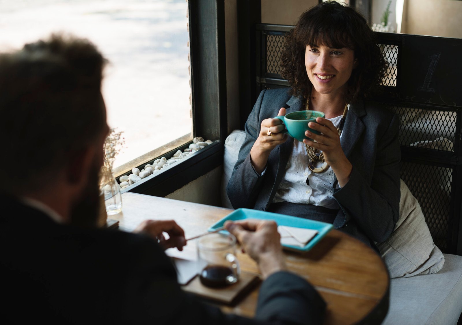 People hangout together at coffee shop